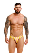 JOR Bikini Caballero Rayas Amarillo y Rosa