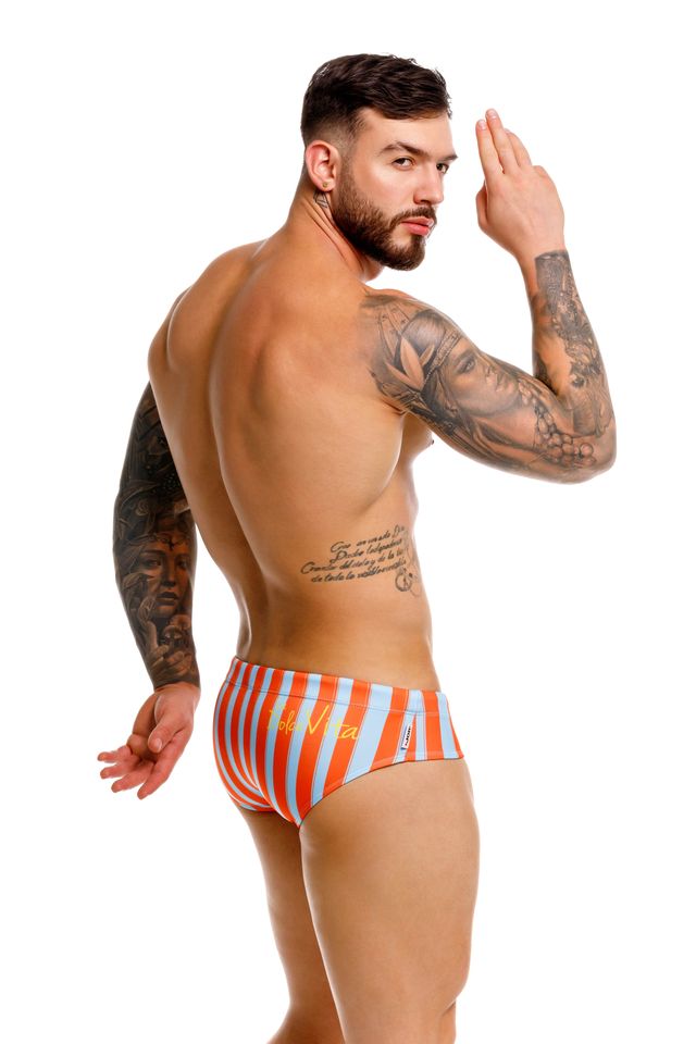 JOR Brieff Caballero Rayas Coral  y azul